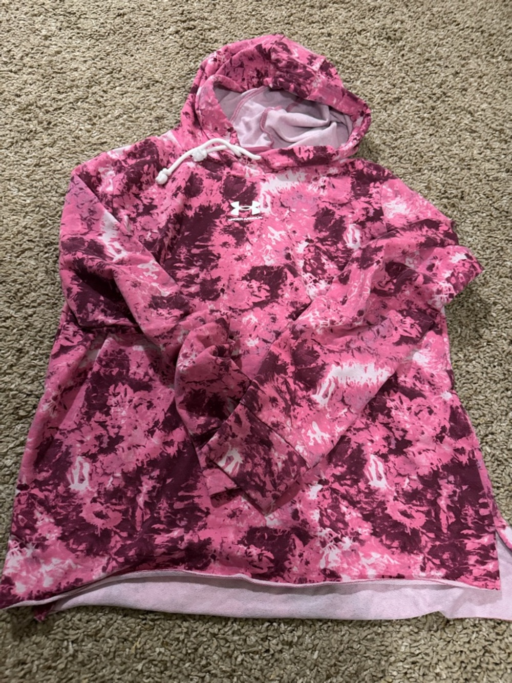 Under Armour women’s ' Pink Camo Pullover Hoodie